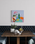 Still Life with Lobster II, 30"x30" Painting