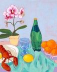 Still Life with Lobster II, 30"x30" Painting
