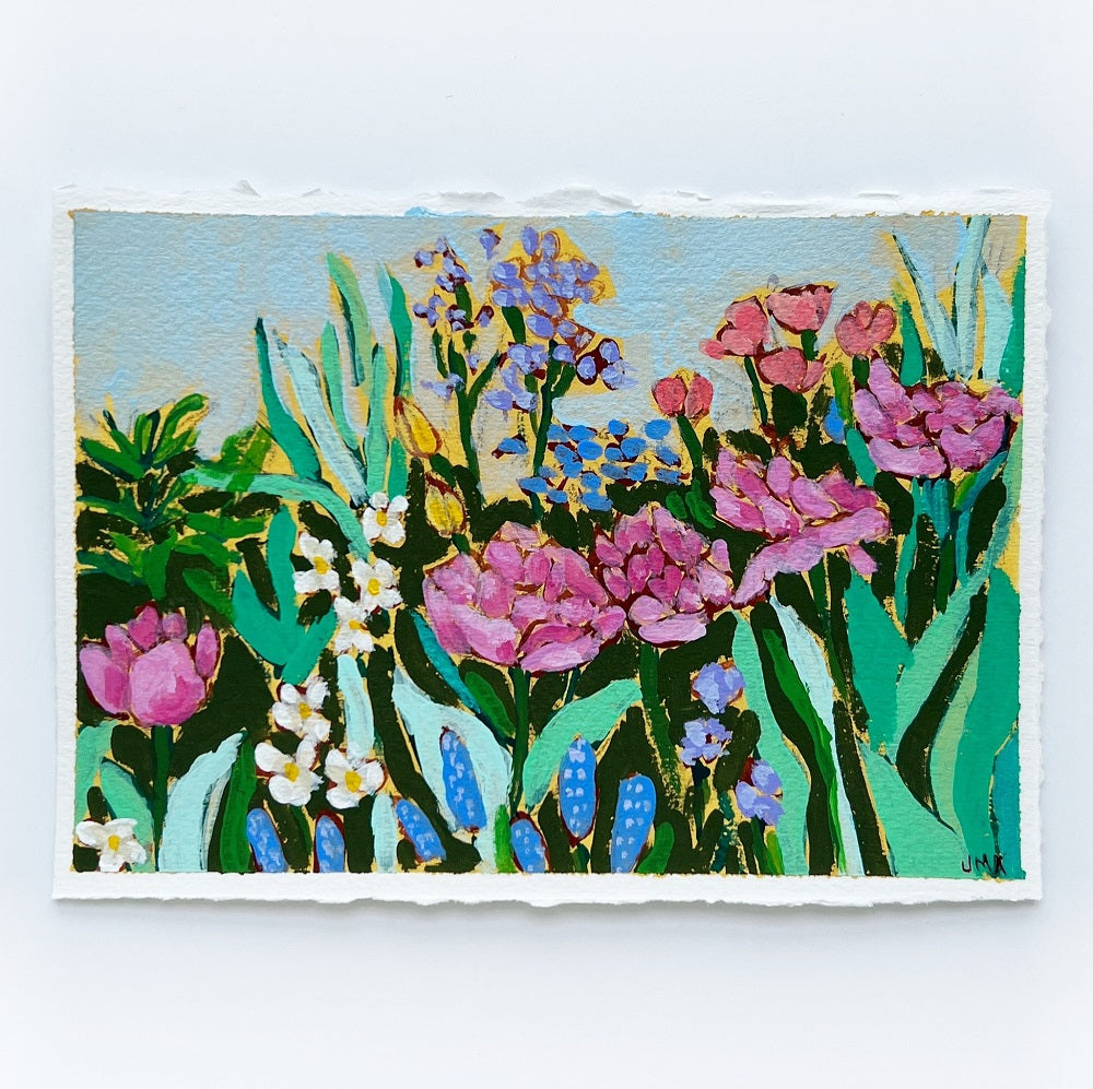 Sunshine Feelings, 5x7" painting on paper // 10x12" framed