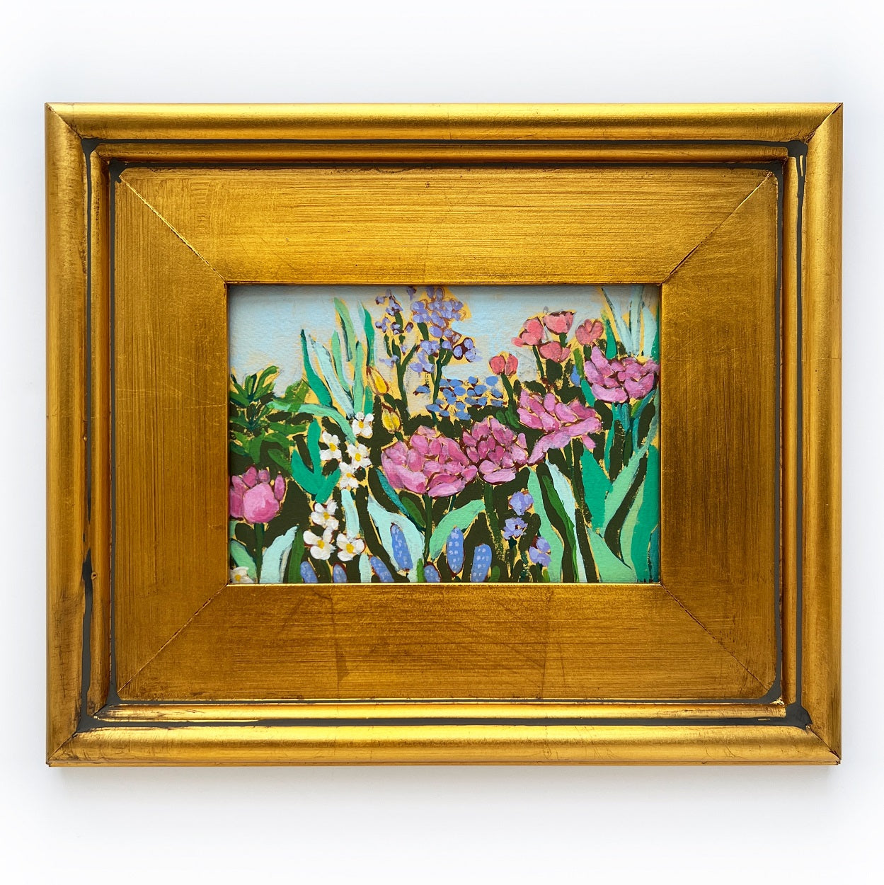 Sunshine Feelings, 5x7" painting on paper // 10x12" framed