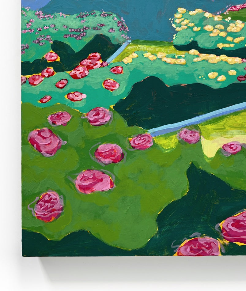 The Rose Garden, 16"x20" Painting