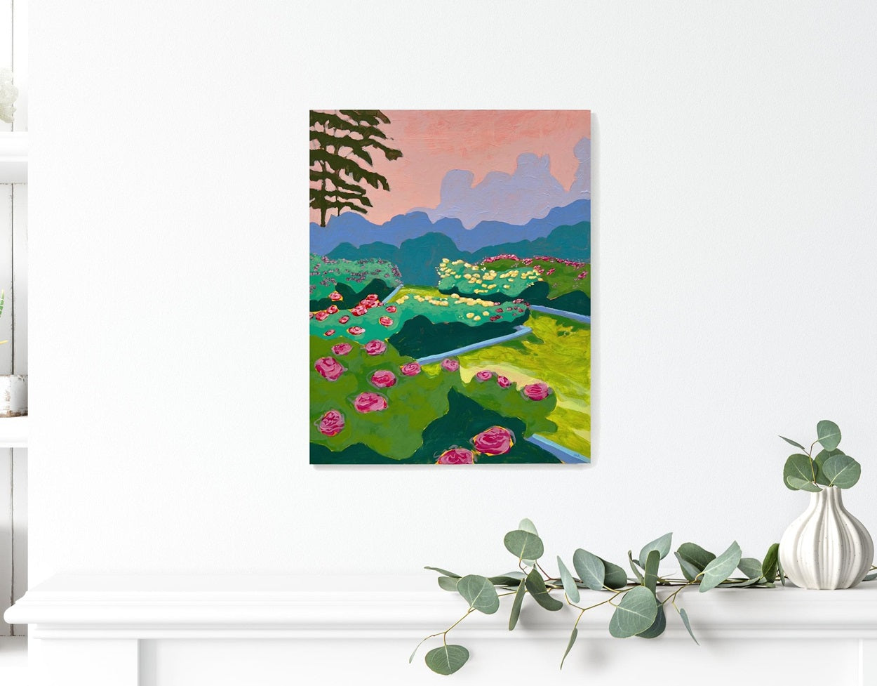 The Rose Garden, 16"x20" Painting