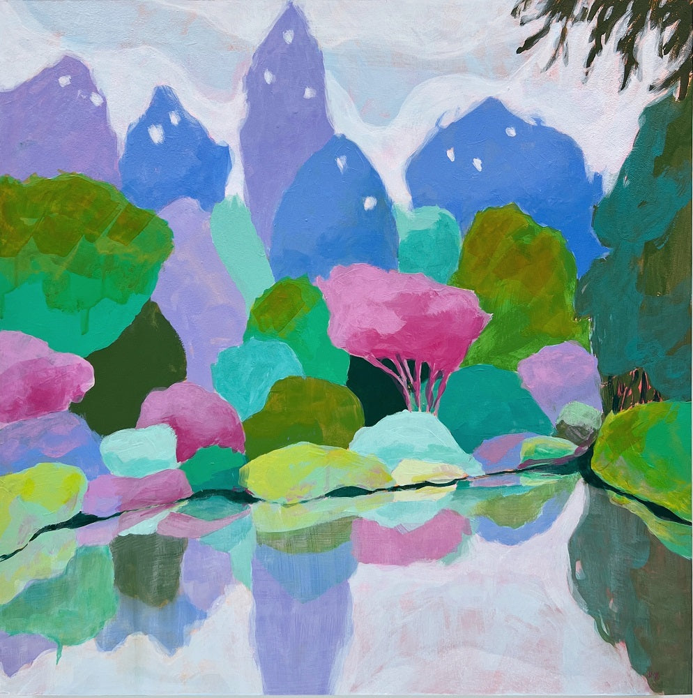 Through the Looking Glass, 20"x20" Painting