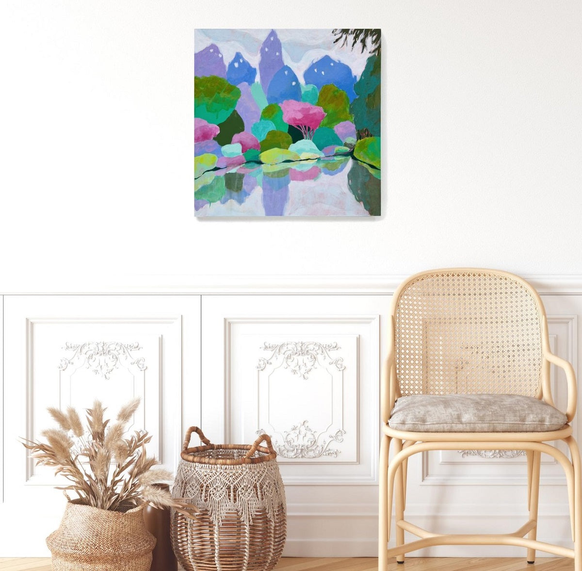 Through the Looking Glass, 20"x20" Painting