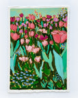 Tulip Field, 5x7" painting on paper // 11x13" framed