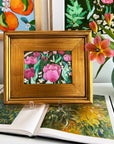 Tulip Path, 5x7" painting on paper // 10x12" framed