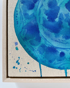 Turquoise Days, 10"x10" Painting // Framed