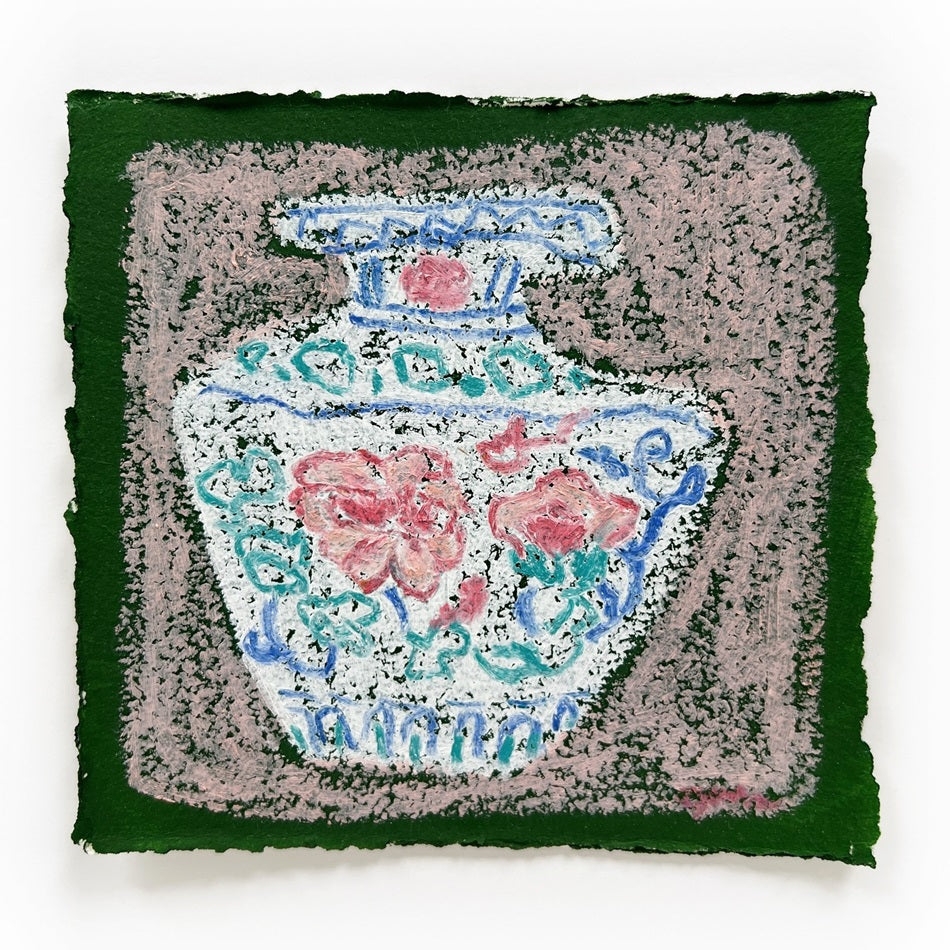 Vase 1, 5x5" work on paper
