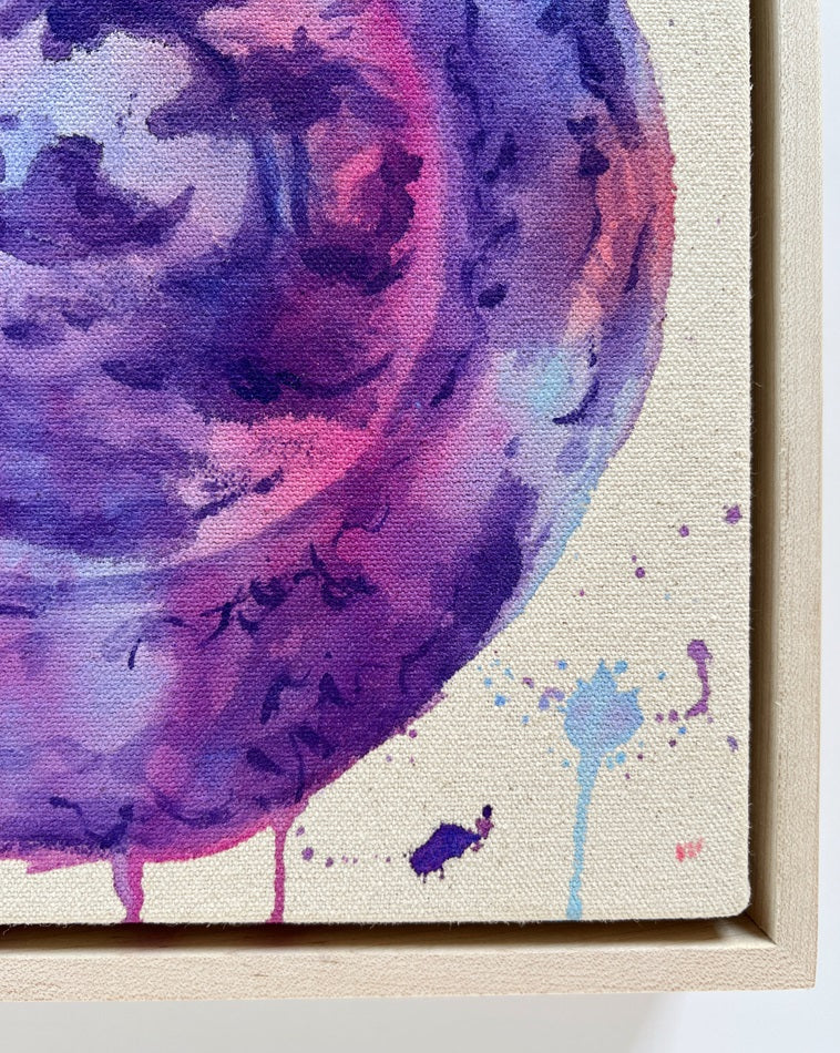 Violet Haze, 10"x10" Painting // Framed