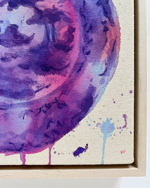 Violet Haze, 10"x10" Painting // Framed