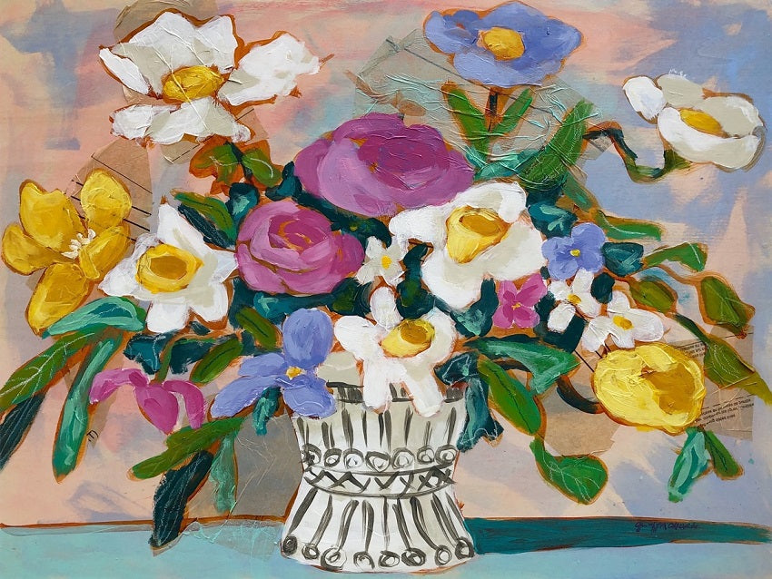 A Lovely Tomorrow floral painting by Jennifer Allevato