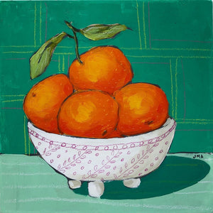 Orange You Glad 10, 8"x8" Painting