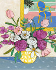 A Room for Flowers 16 floral still life painting by Jennifer Allevato