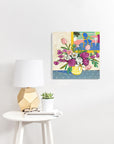 A Room for Flowers 16 floral still life painting by Jennifer Allevato