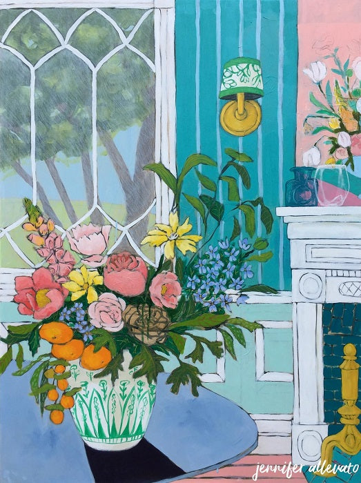 A Room for Flowers 18 painting by Jennifer Allevato