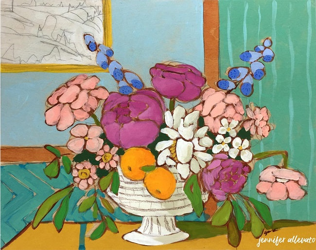 A Room for Flowers 4 painting by Jennifer Allevato