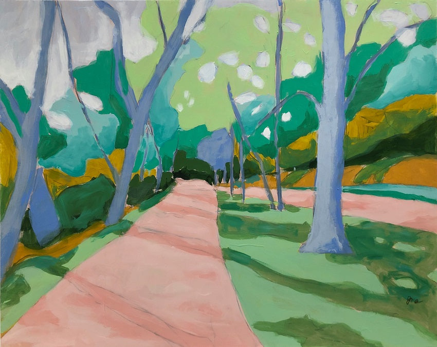 Along the Path, 24"x30" Painting