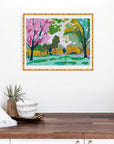 Amid the Leaves Print