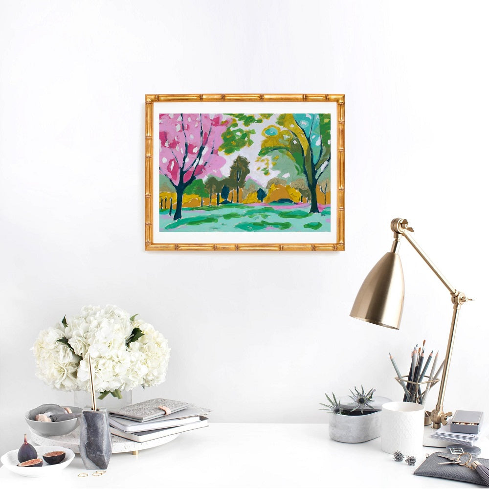 Amid the Leaves Print