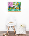 Amid the Leaves Print