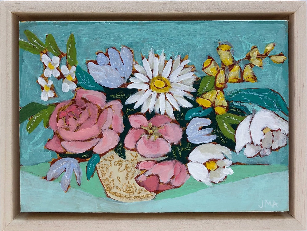 Aqua Vitae, 5"x7" Painting (framed)