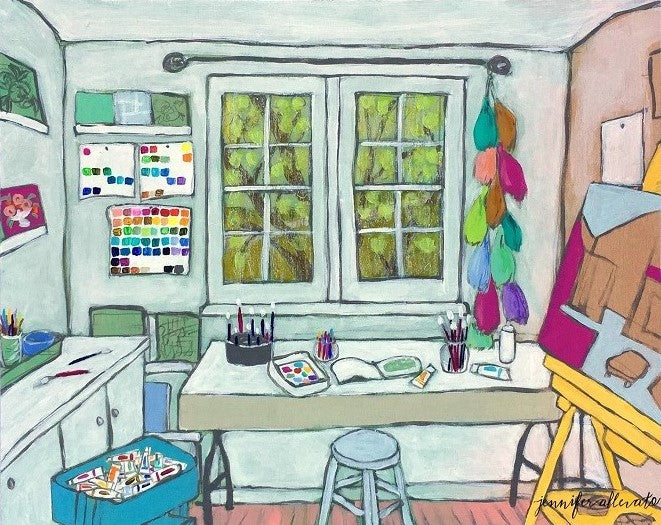 The Artist's Studio III, 8"x10"