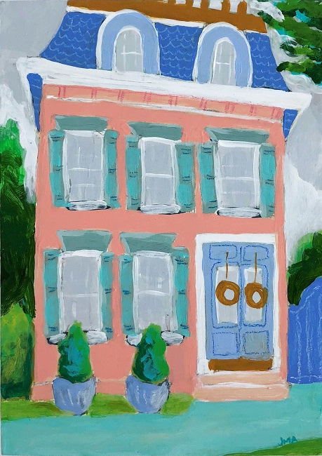 Back Home local house-scape painting by Jennifer Allevato