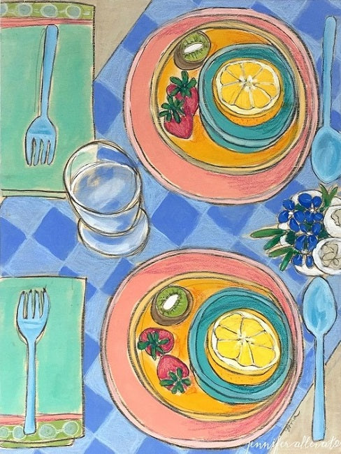 Berries and Citrus, 9"x12"