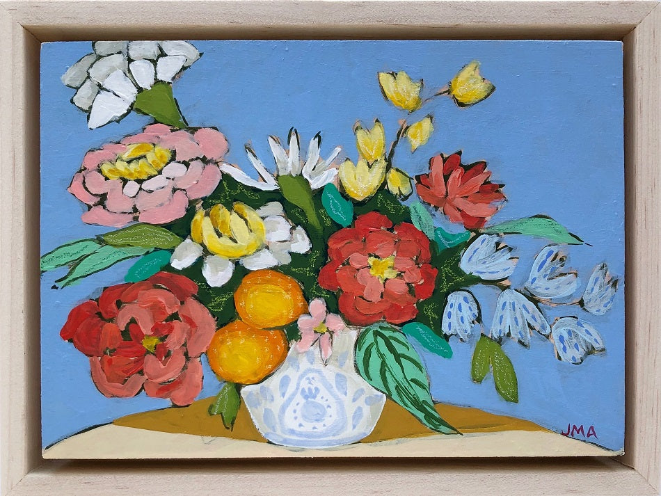 Blue Eyes, 5"x7" Painting (framed)