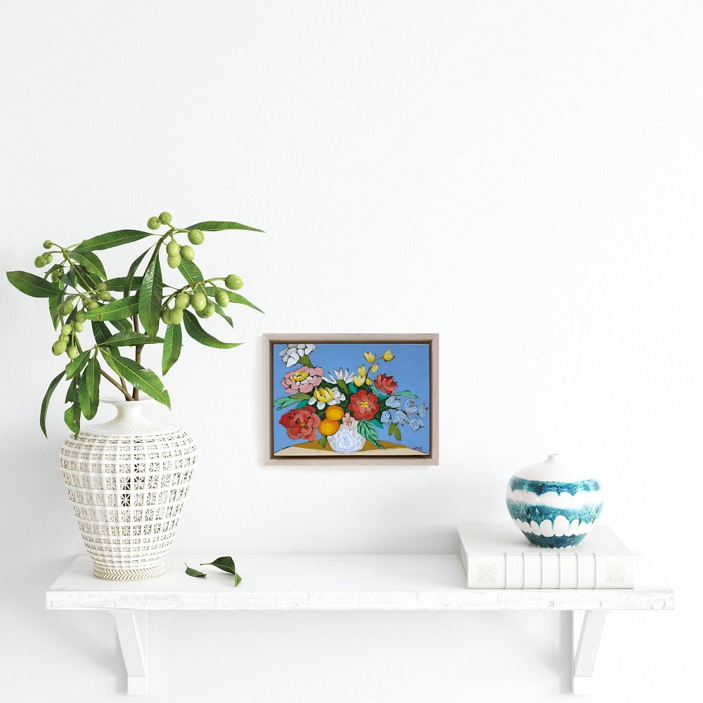 Blue Eyes, 5"x7" Painting (framed)