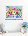 bouquet of hope floral print 16x20 by jennifer allevato