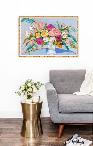 bouquet of hope floral print 24x36 by jennifer allevato