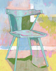 Chair in Mint, 36"x48" Painting
