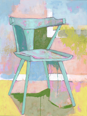 Chair in Mint, 36"x48" Painting