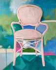 Chair in Blush, 36"x48" Painting