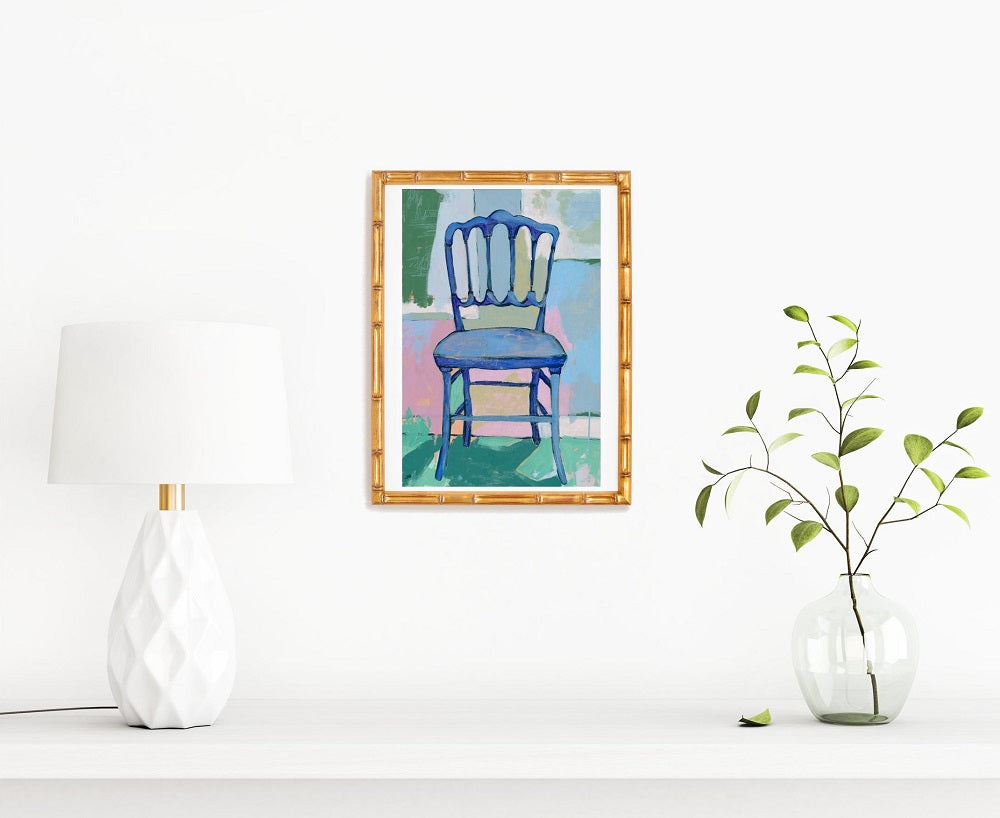 Chair in Denim 8.5x11" Print