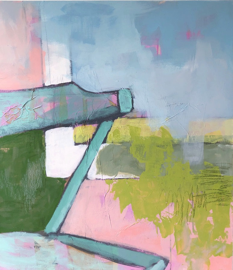 Chair in Mint, 36"x48" Painting