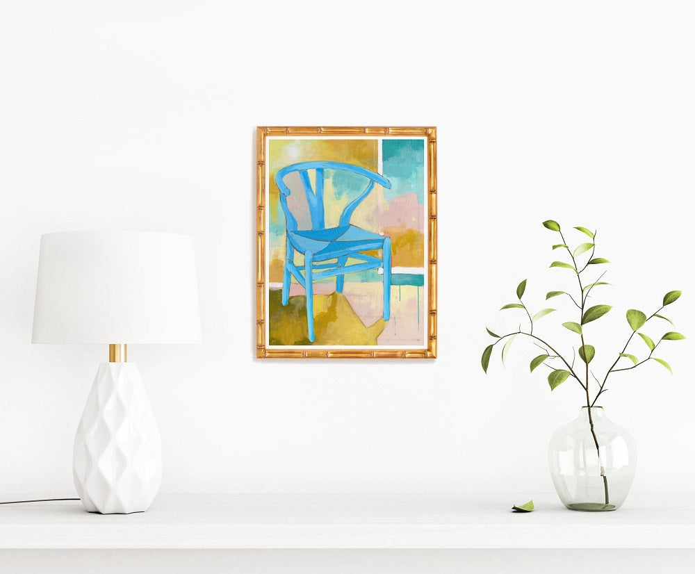 Chair in Turquoise 8.5x11" Print