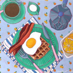Coffee and Eggs, 10"x10"