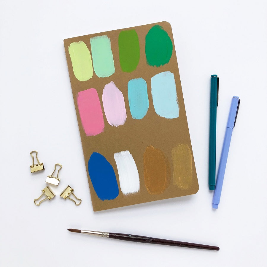 Hand Painted Color Swatch Notebook