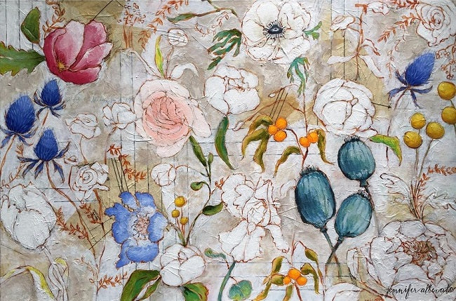 Considering Lillies, 18"x24"