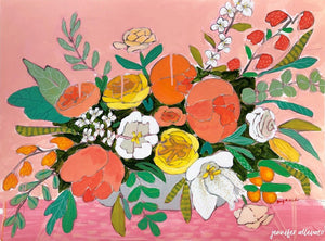 Floral variation 7 painting by Jennifer Allevato