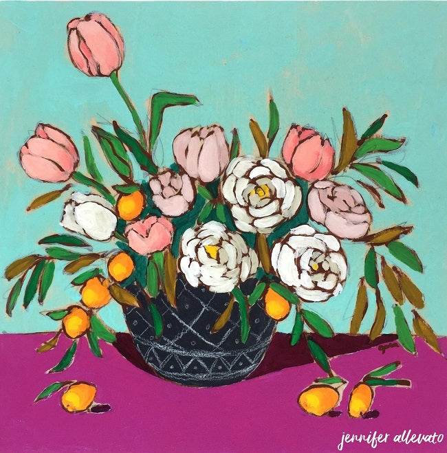 From a Table in Abbeville, 8"x8"