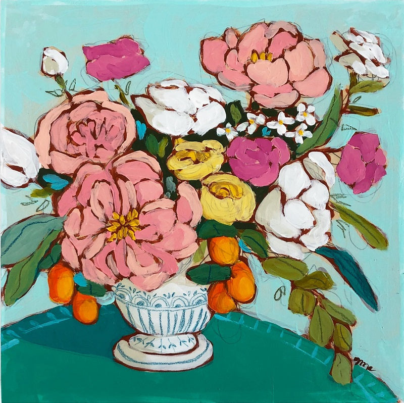 from a table in fairlington floral painting by jennifer allevato