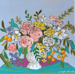 From a Table in Nashville floral painting by Jennifer Allevato