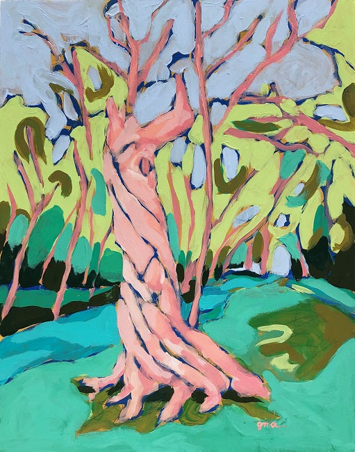 Great Falls 2 landscape painting by Jennifer Allevato