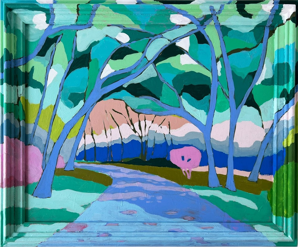 Leaves of Stained Glass Painting