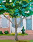 Letters from home house scape painting by Jennifer Allevato art