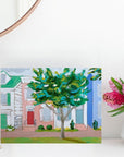 Letters from home house scape painting by Jennifer Allevato art