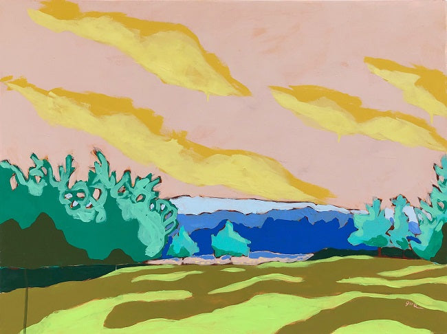 New London Walk landscape painting by Jennifer Allevato